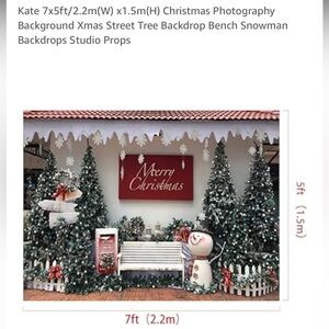 Kate Christmas backdrop 7x5
